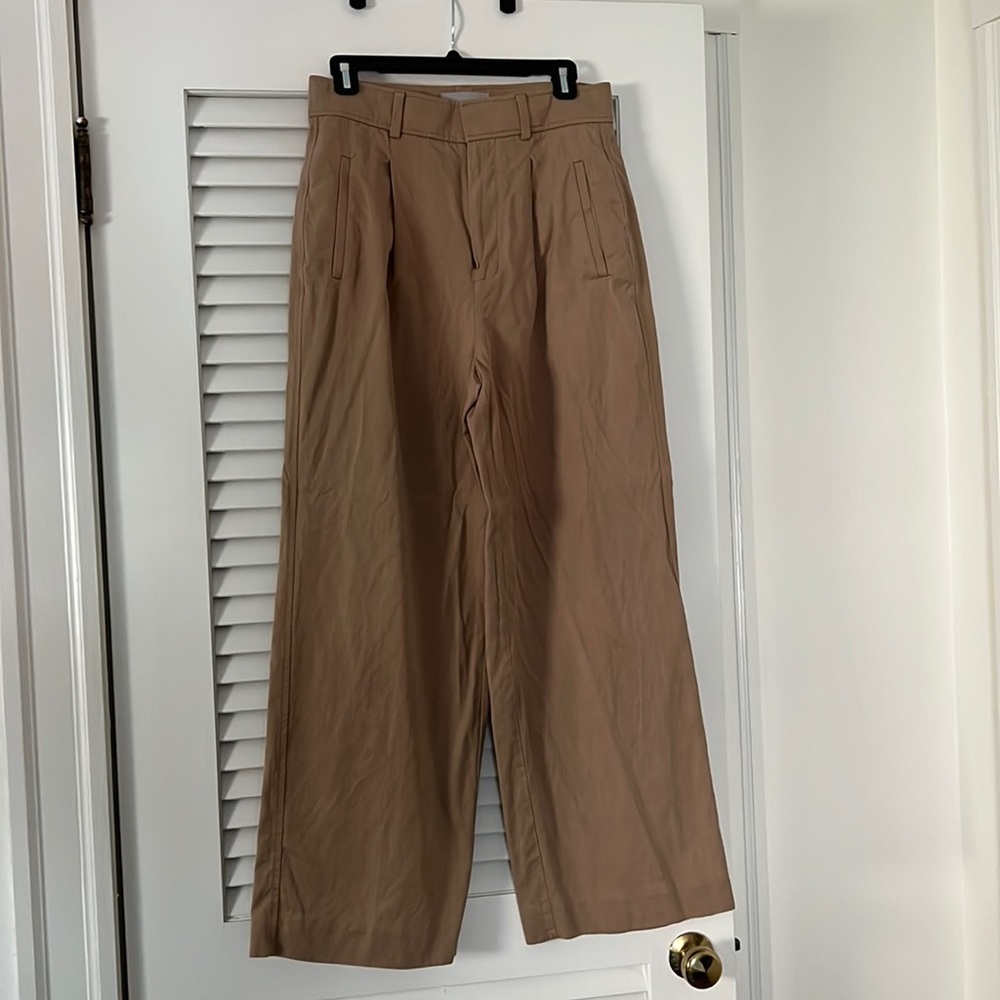 Everlane high waisted wide leg trousers
